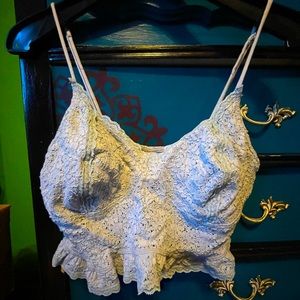 New with tags blue lacy bra or crop top by Free People